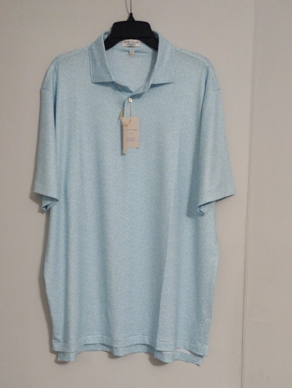 Peter Millar Light Blue Men's Polo Shirt